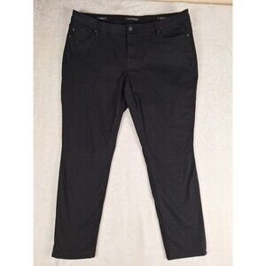 Vigoss Jeans Womens 18 Black Jagger Skinny Classic Fit Dark Wash Denim 38x28